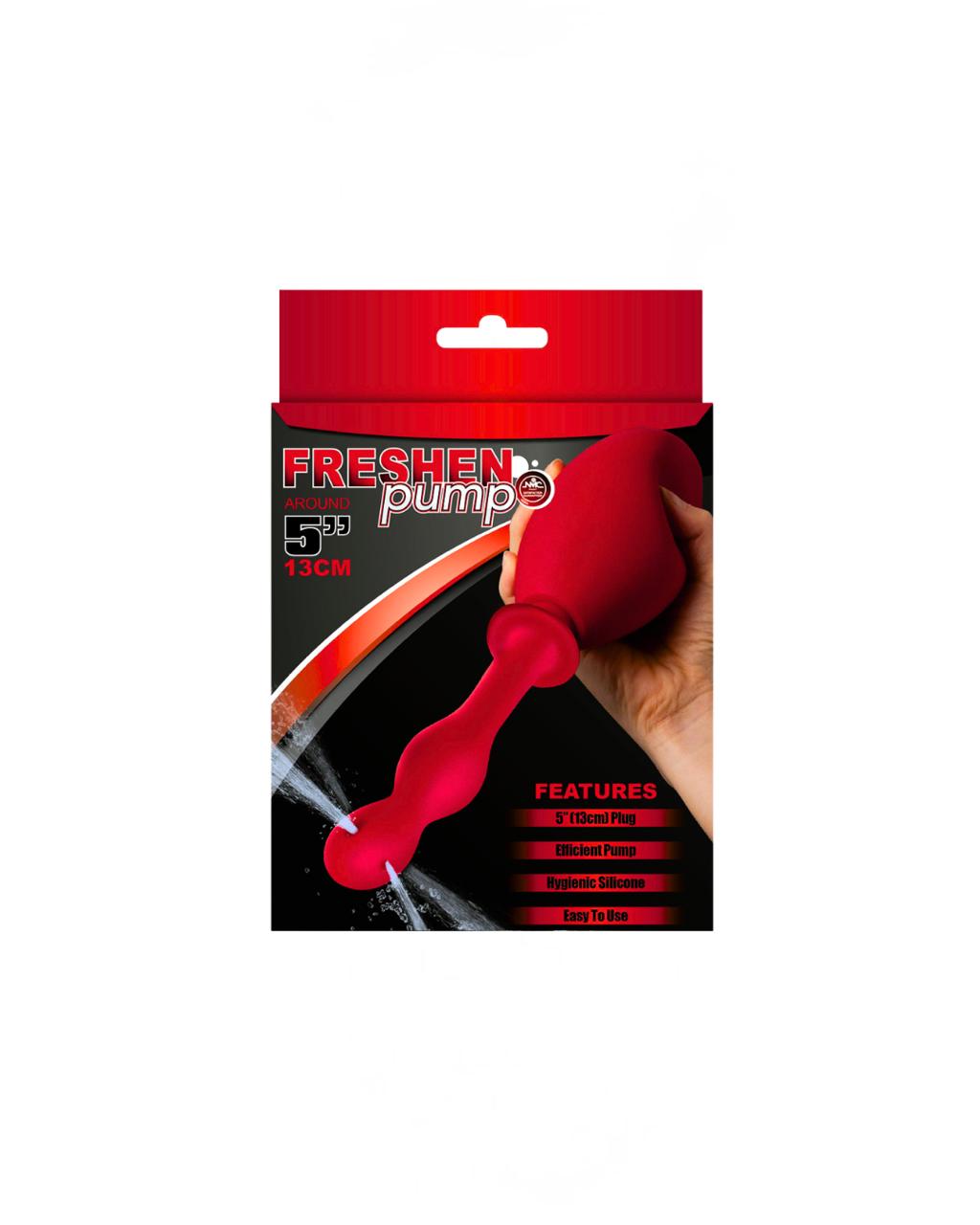 Freshen Pump 5 inch Douche Red