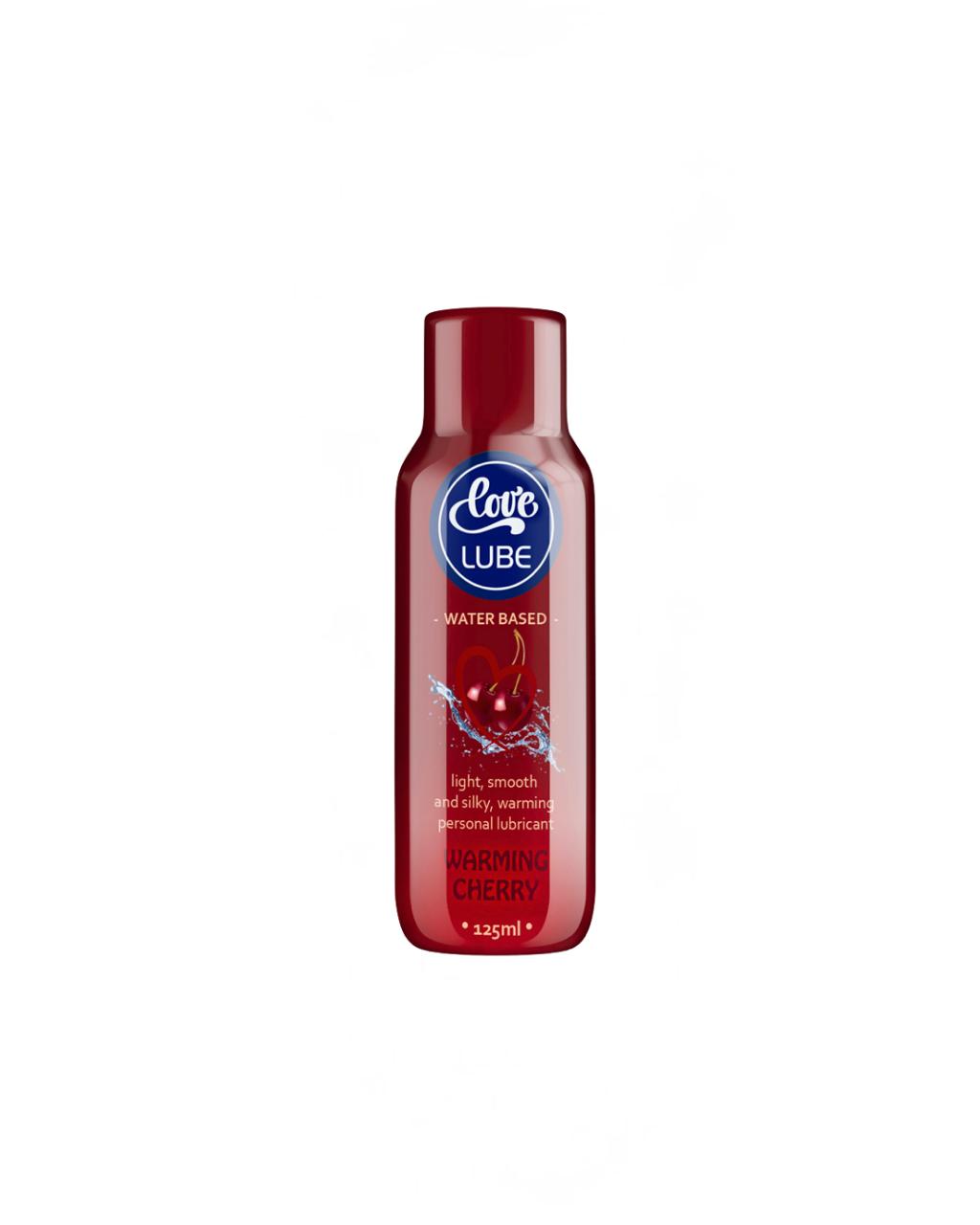 Love Lube Water-Based Warming Cherry Lubricant 125ml