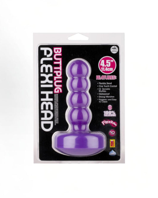4.5 Inch Flexible Ribbed Vibrating | Butt Plug