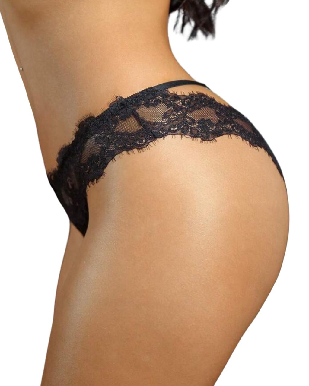 Midnight Whisper Lace Panty – Barely-There Seduction
